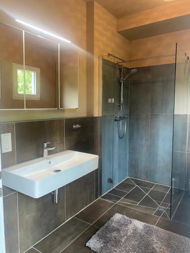Koupelna v ubytování 120qm Altbauwohnung