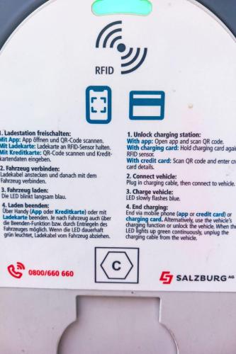 a sign for the reid emergency switching station at Apartment Hoamat by Interhome in Goldegg