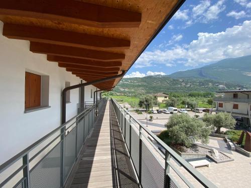 a view from the balcony of a house at Silver Thermal Home in Arco