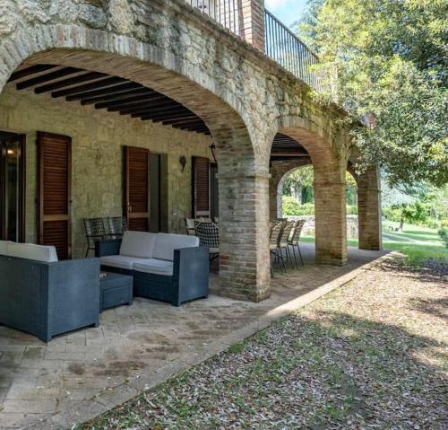 Posezení v ubytování Casale in Val D Orcia