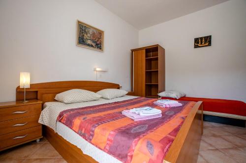 Posteľ alebo postele v izbe v ubytovaní Lovely Meta apartments