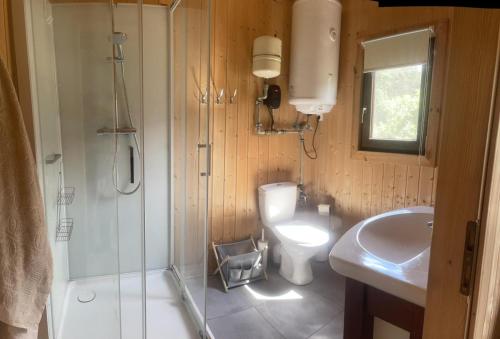 Baðherbergi á Domek w Sosnach