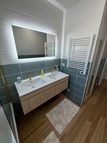 Ένα μπάνιο στο Confortable Maison Avenue du Cap Ferret