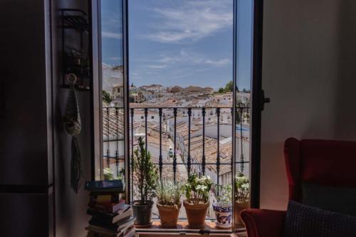 Μπαλκόνι ή βεράντα στο Yanes Bed And Breakfast Ronda