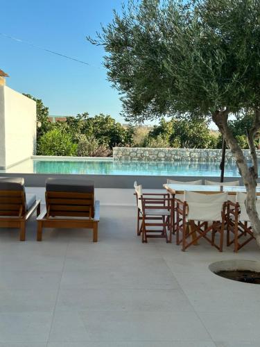 Bazén v ubytovaní Alio Naxos Luxury Suites alebo v jeho blízkosti