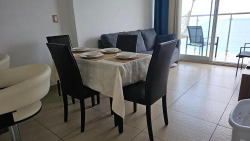 Χώρος καθιστικού στο Cómodo Apartamento frente al Mar