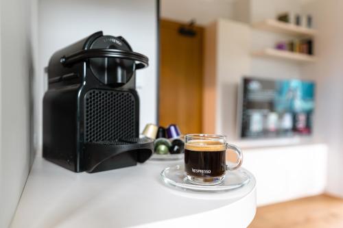 Nhà bếp/bếp nhỏ tại Stylový apartmán v Krkonšském národní parku
