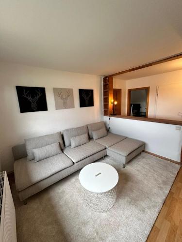 Area soggiorno di Pfalzliebe Ferienwohnung Luna