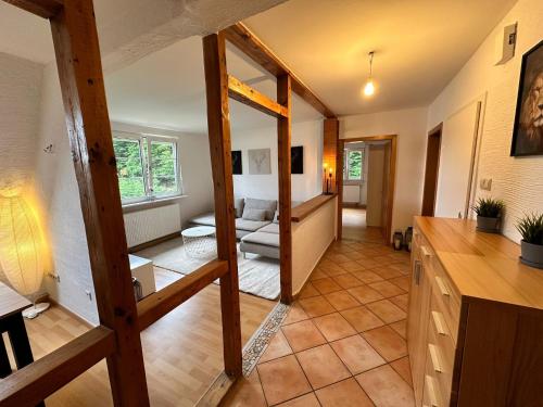 Area soggiorno di Pfalzliebe Ferienwohnung Luna