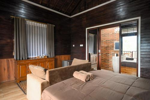 Ruang duduk di Surga House Jempana Kintamani RedPartner
