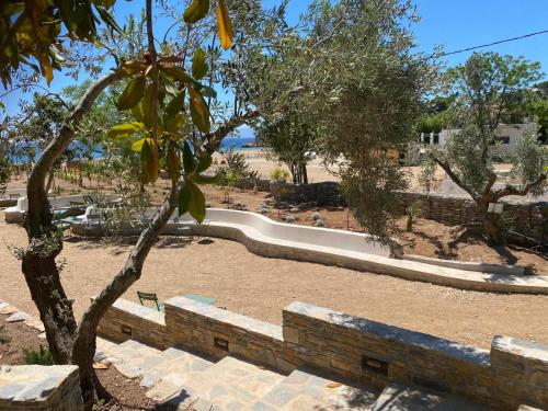 a park with a retaining wall and a skate park at Pelikastri in Promírion