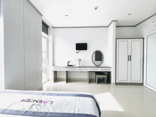 Lavender Muine Hotelにあるベッド