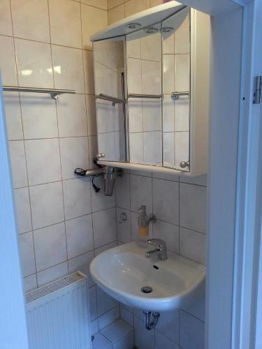 Koupelna v ubytování Große Ferienwohnung 85qm