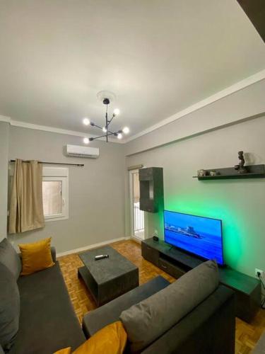 Χώρος καθιστικού στο Sweety Flat Marina Zeas Piraeus