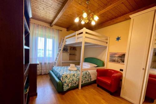 A bed or beds in a room at Agriturismo I GRANAI