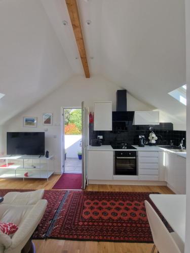 Køkken eller tekøkken på Blue Hills Luxury Apartment, Bay Front with Parking