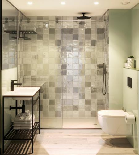 Salle de bains dans l'établissement ibis Styles Lisboa Aeroporto