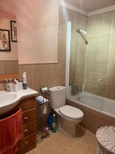 Koupelna v ubytování La Casita del Pozo de las Paredes