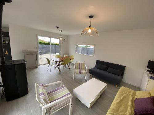 Maison de plein pied proche mer, marais et foret