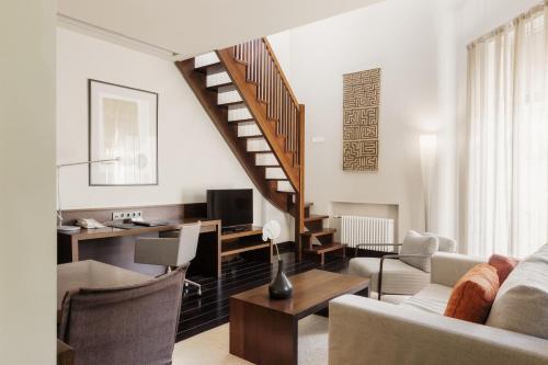 Posezení v ubytování Hotel Bergs Suites