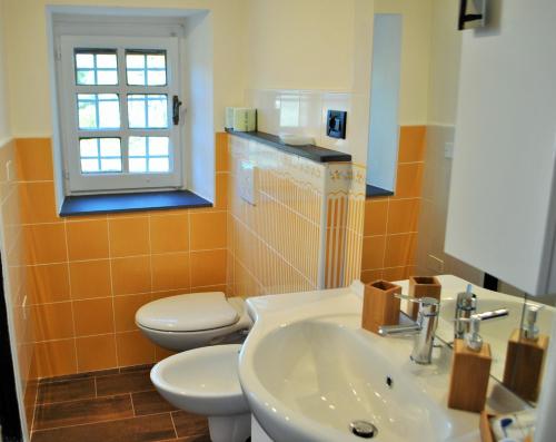 Kylpyhuone majoituspaikassa L' Amandola