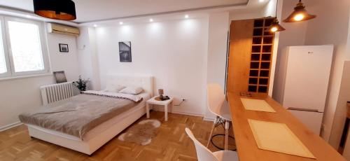 Postel nebo postele na pokoji v ubytování Apartman Durmitor