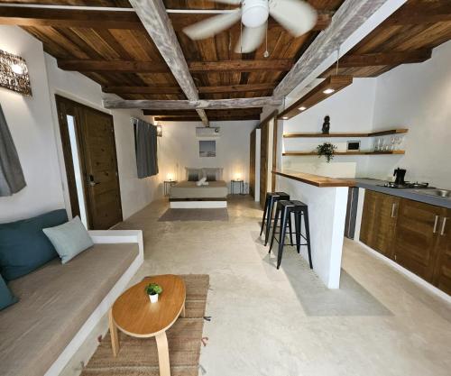 a living room with a couch and a table at Soul Dream Bonita in Las Terrenas