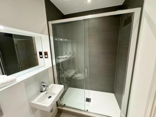 Salle de bains dans l'établissement The grange apartment