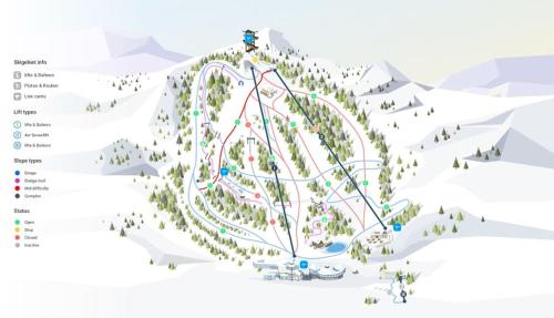 a conceptual map of a ski resort with people at Schöne Ferienwohnung in Schottwien