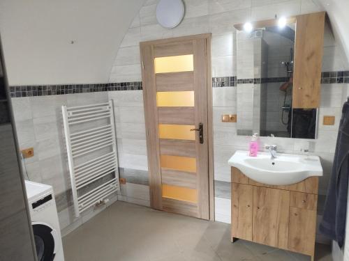 Koupelna v ubytování Apartmány pod Barunčinou školou