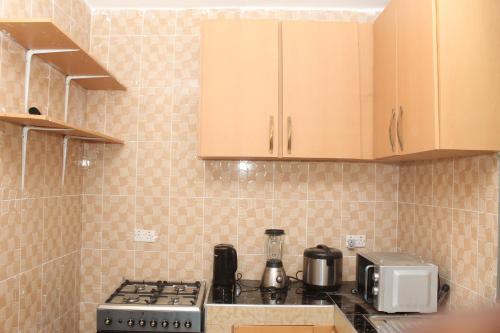 Una cocina o zona de cocina en Furnished, 2 Bedroom Apartment Spintex Road