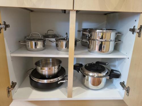 Una cocina o cocineta en FeWo Kallenbach