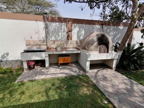 Gril dostupný pro hosty v vily