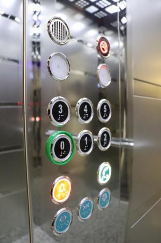 an elevator with many different buttons on it at SUPREME Luxury in Ulcinj