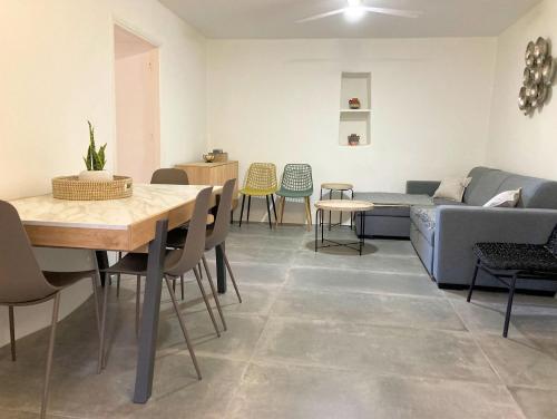 Et opholdsområde på Sellia Cottage