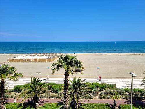 Canet-en-Roussillon - 4 pers - T2 - Clim - Loggia vue mer - Parking - FR-1-794-125