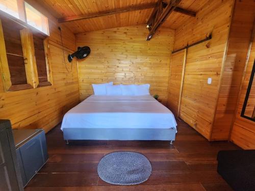 Postel nebo postele na pokoji v ubytování La MALOCA de Villas la Granja
