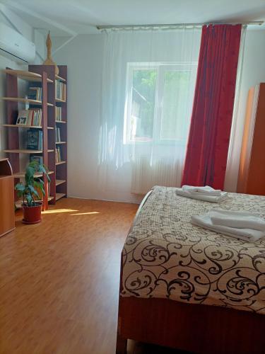 Ένα ή περισσότερα κρεβάτια σε δωμάτιο στο Apartament S&F