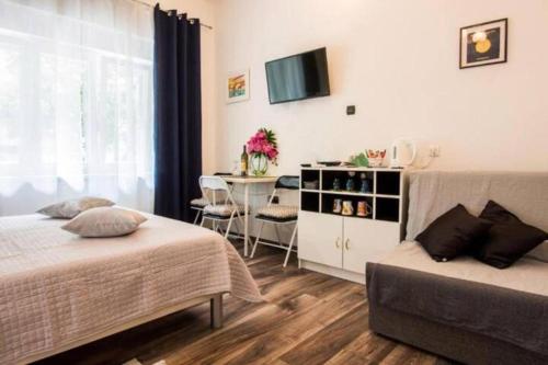 Postel nebo postele na pokoji v ubytování Lucky Rooms