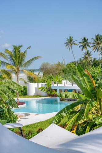 a view of the pool at the resort at Ycona Eco-Luxury Resort, Zanzibar in Dikoni