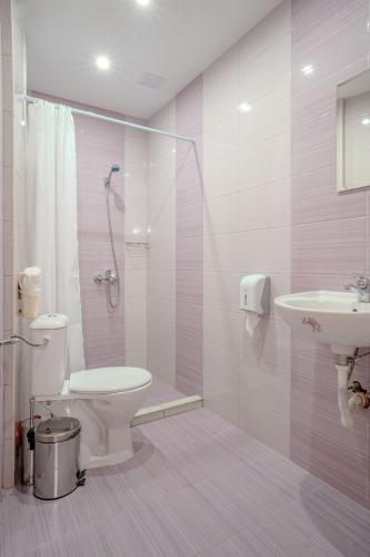 Ένα μπάνιο στο Aleko Apartments City Center