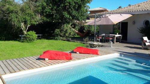 Maison avec piscine chauffée entre océan et bassin