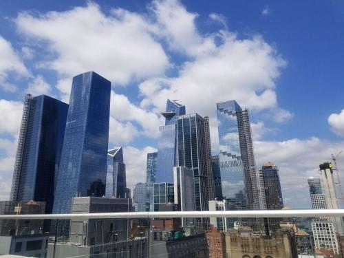 Ein allgemeiner Blick auf New York oder ein Stadtblick von des Hotels aus