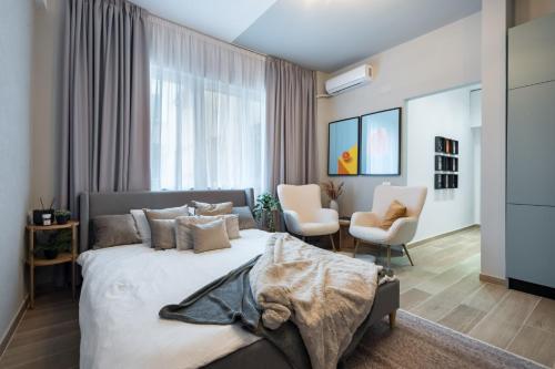 Posezení v ubytování Old Town - Victoriei 25 - UrbanNest Bucharest