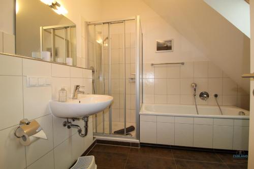 Koupelna v ubytování Residenz Hohe Lith Wohnung 28