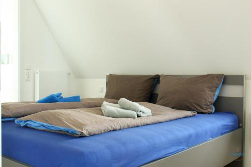 Ένα ή περισσότερα κρεβάτια σε δωμάτιο στο Residenz Mühlentrift Wohnung 10