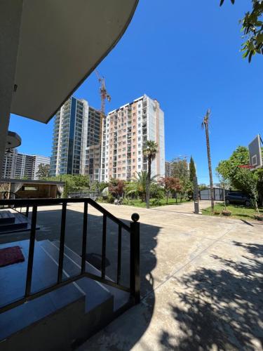 a view of a city skyline with tall buildings at HOTEL Dadu in Batumi