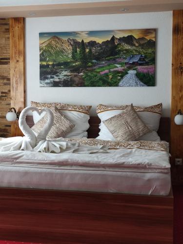 Postel nebo postele na pokoji v ubytování Apartmány ANJA