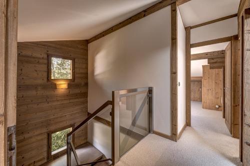 Ένα ή περισσότερα κρεβάτια σε δωμάτιο στο Chalet les Sauberands
