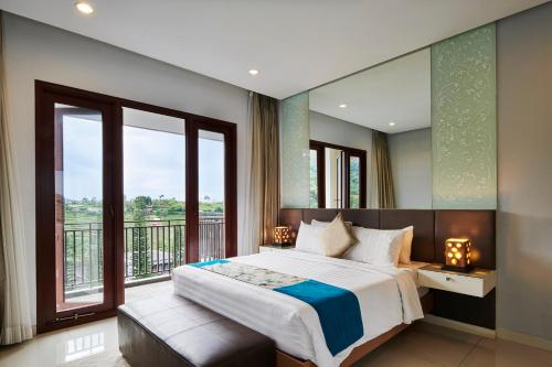 Ένα ή περισσότερα κρεβάτια σε δωμάτιο στο Morning Glory Mountain View Villa 4 bedrooms with a private swimming pool